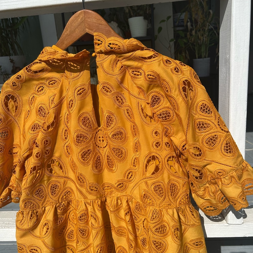 Sezane Nicole dress in Saffron size 36/4 - Picture 7 of 7